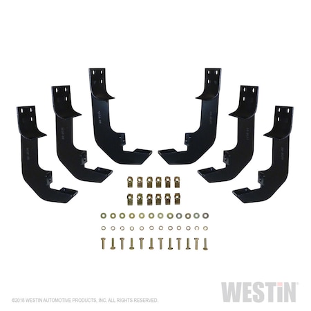 Westin Automotive 15-15 COLORADO/CANYON EXTENDED/CREW CAB  OVAL TUBE MOUNT KIT BLACK 22-2075